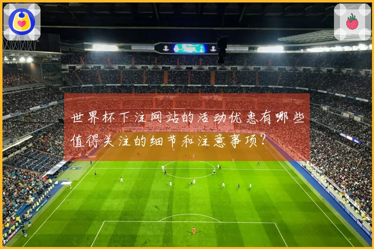 世界杯下注网站的活动优惠有哪些值得关注的细节和注意事项？